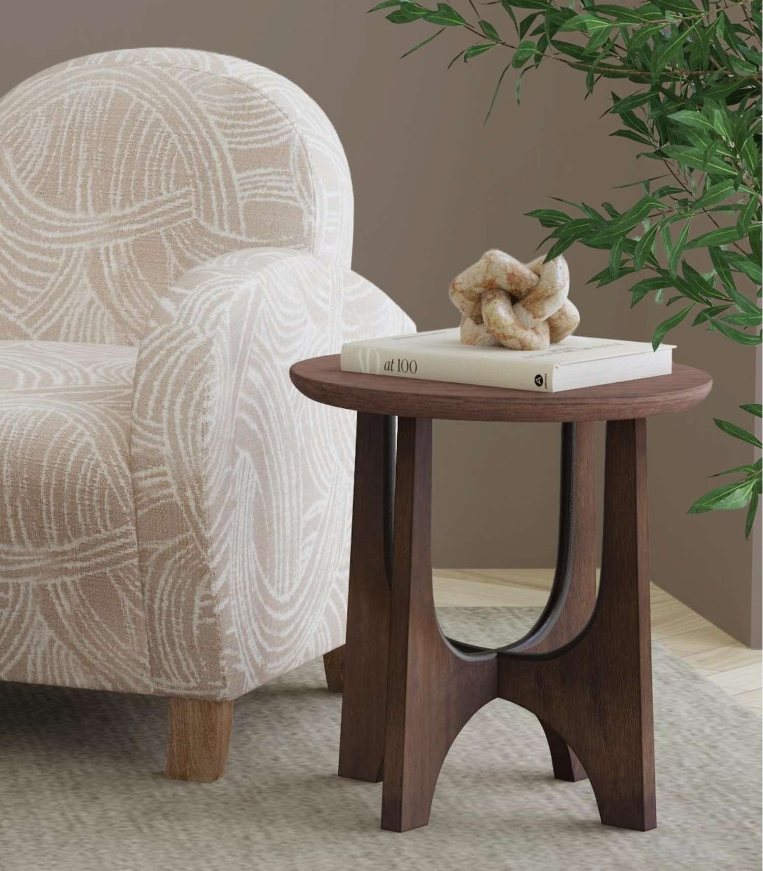 Dunnigan Brown Oak End Table - Main
