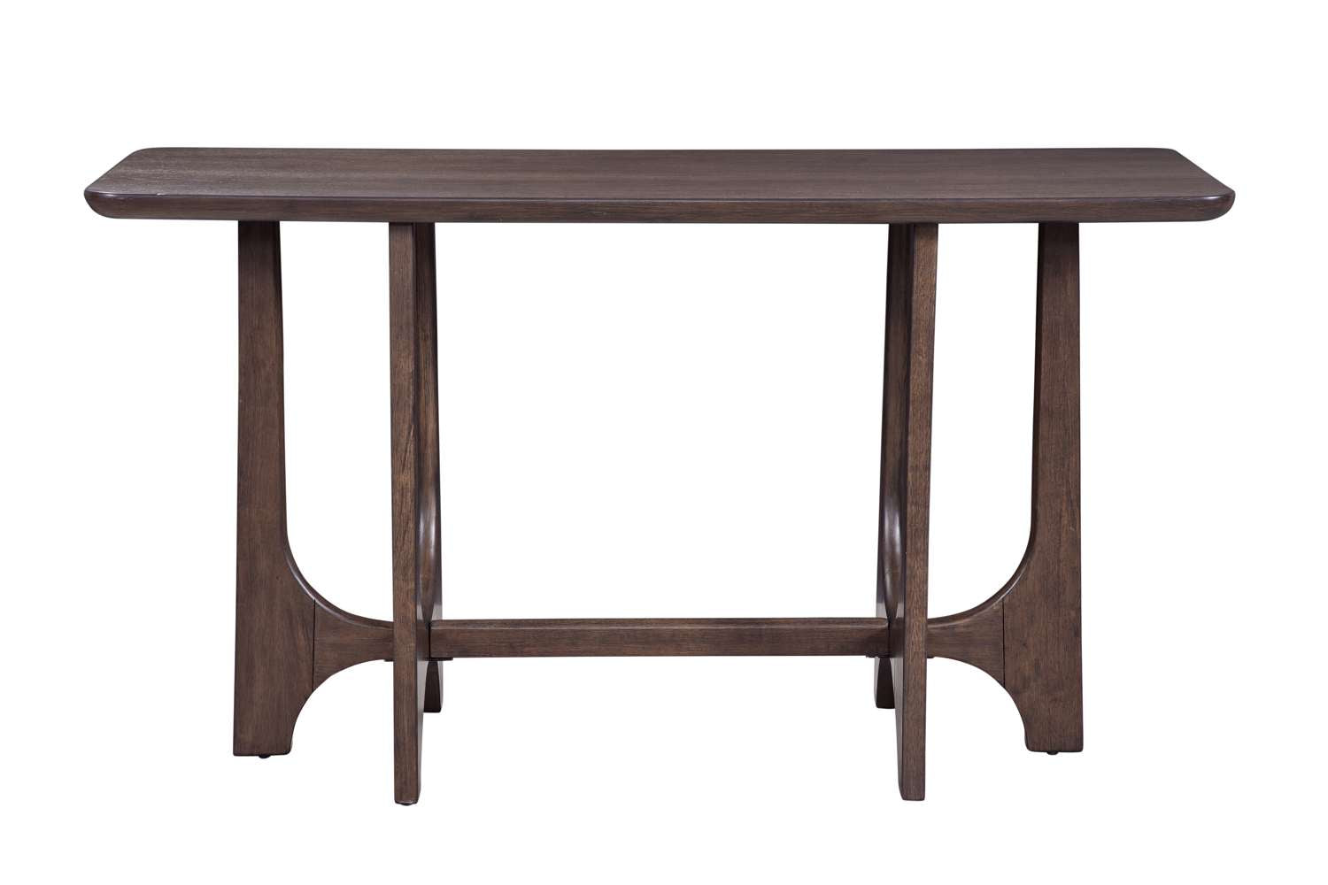 Dunnigan Brown Oak Console - Straight On