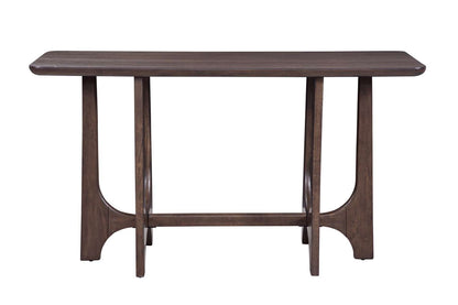 Dunnigan Brown Oak Console - Straight On