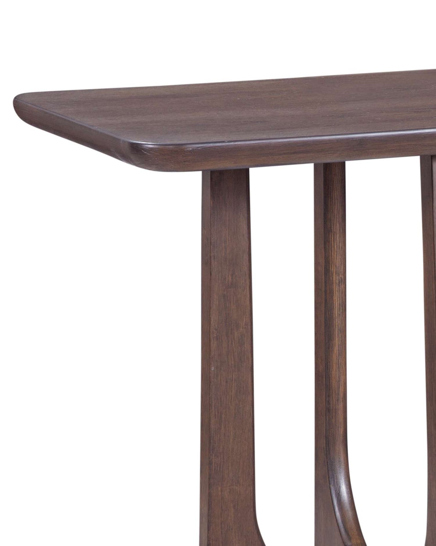 Dunnigan Brown Oak Console - Detail