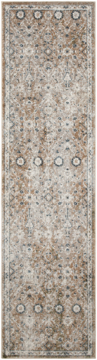 Nourison Astra Gold & Grey Pet Friendly Machine Washable Rug - 2' x 6'