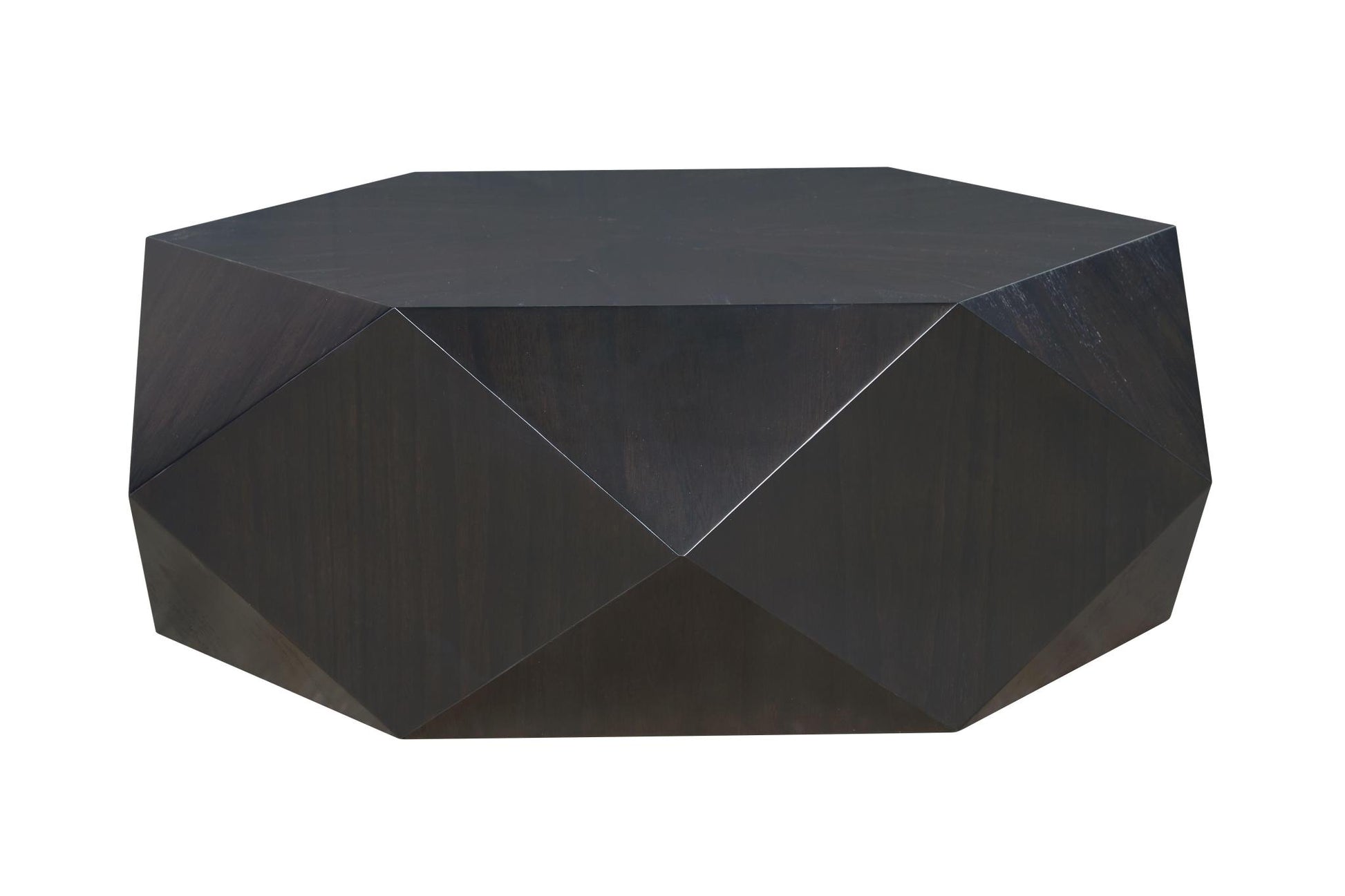 Black Wood Hexagon Block Coffee Table image 2