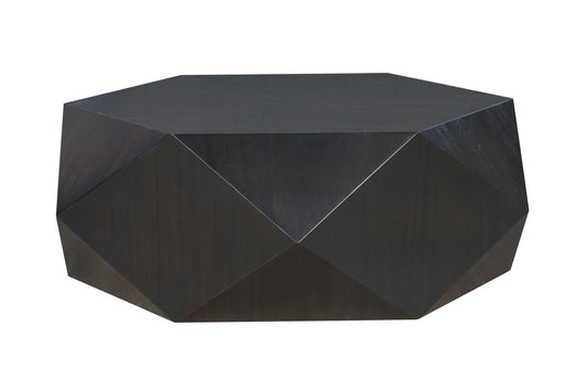 Black Wood Hexagon Block Coffee Table image 2