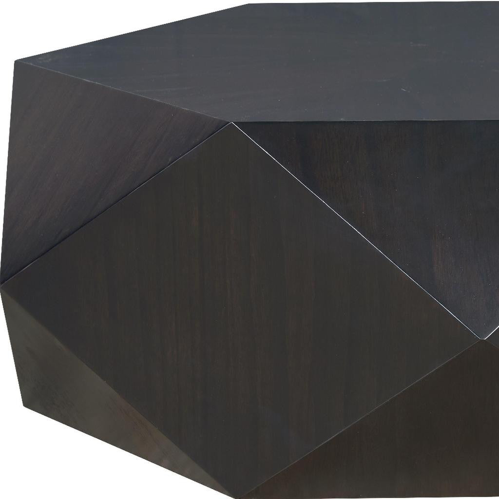Black Wood Hexagon Block Coffee Table image 4