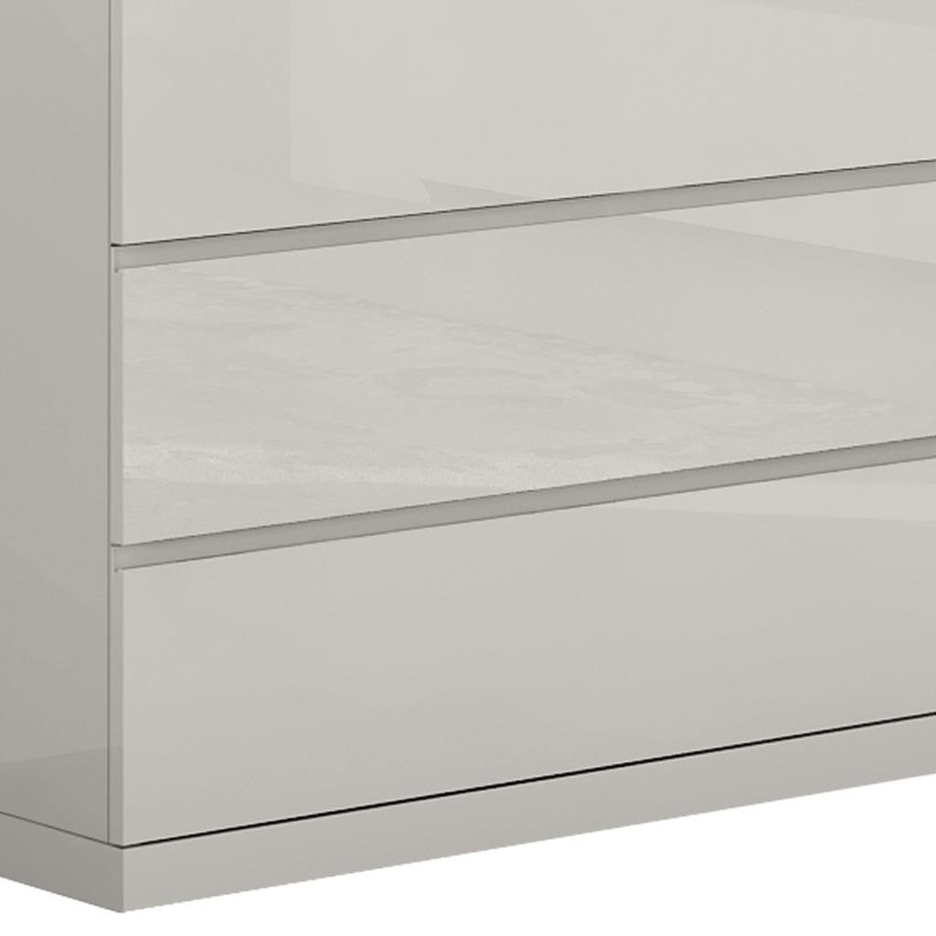 Gray Wood Six Drawer Double Dresser image 5