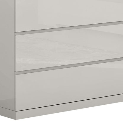 Gray Wood Six Drawer Double Dresser image 5
