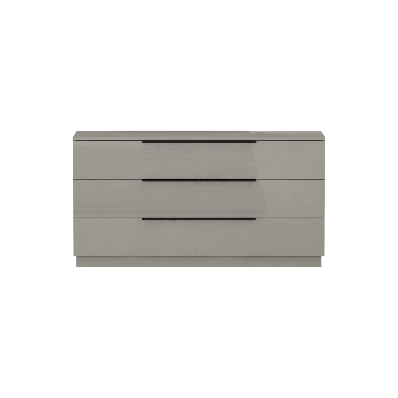 Gray Wood Six Drawer Double Dresser image 2