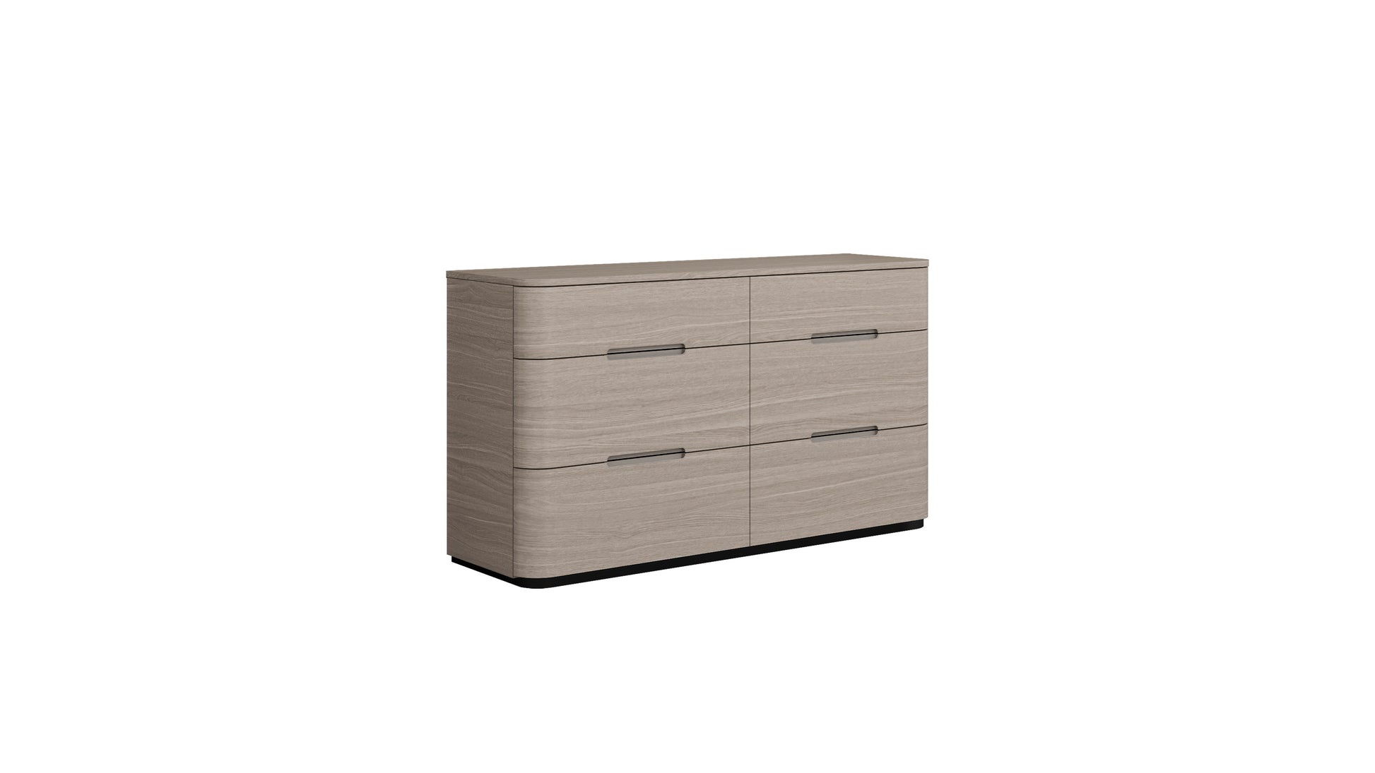 Oak Wood Six Drawer Double Dresser image 3