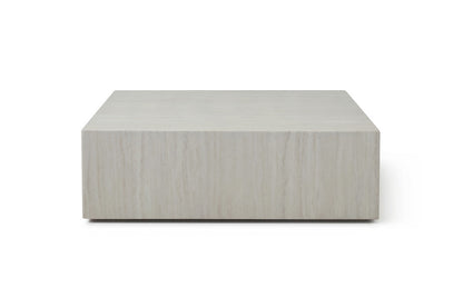 Beige Stone Square Block Coffee Table image 2