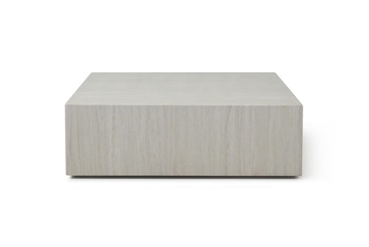 Beige Stone Square Block Coffee Table image 2