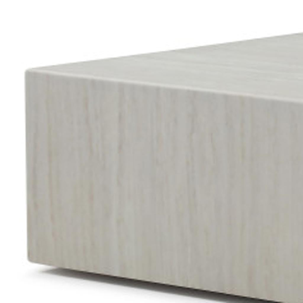 Beige Stone Square Block Coffee Table image 4