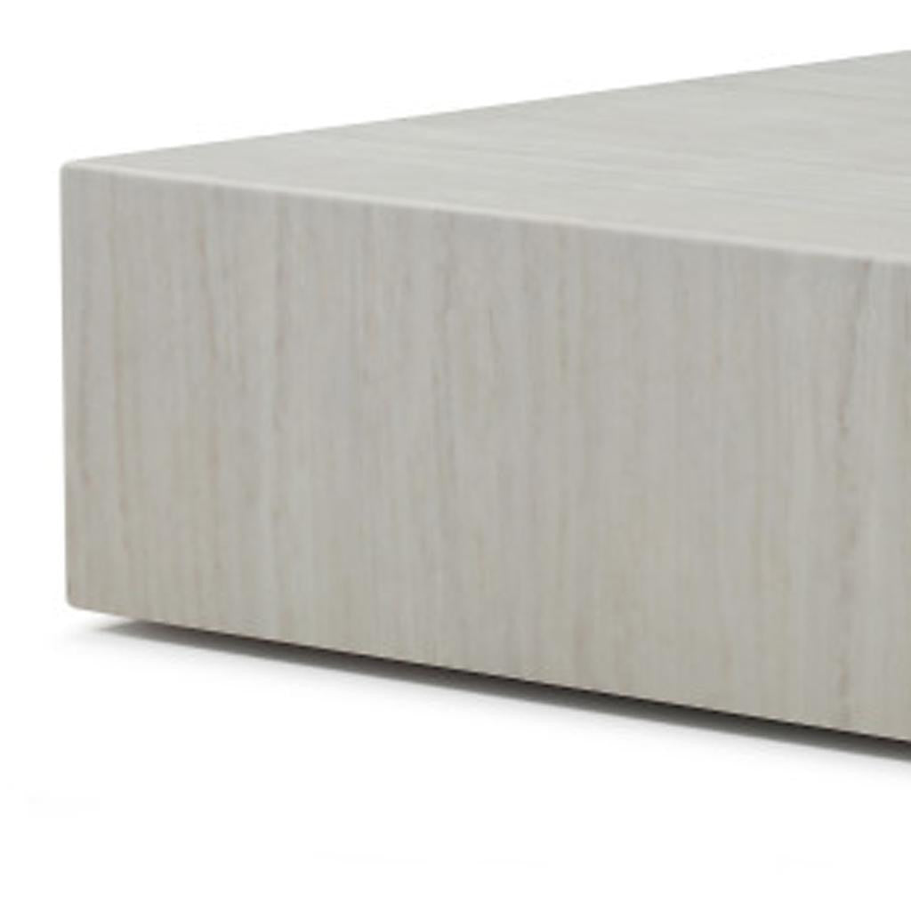 Beige Stone Square Block Coffee Table image 5