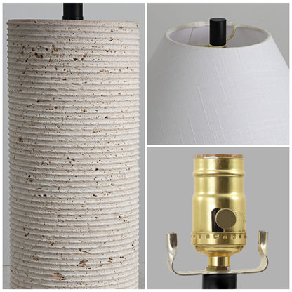 Beige Novelty Table Lamp w/ Empire Shade