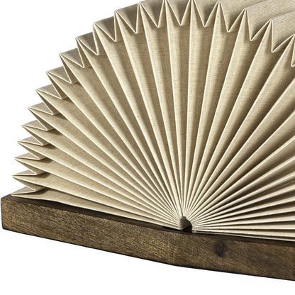 Natural Geometric Table Lamp w/ Novelty Shade