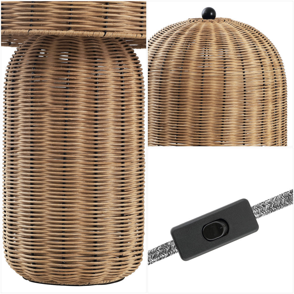 Clear Round Table Lamp w/ Globe Shade