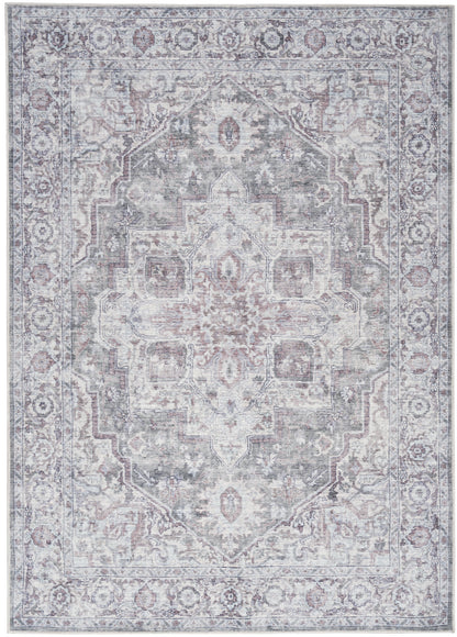 Nourison New Concept Ivory & Grey Machine Washable Rug - Main