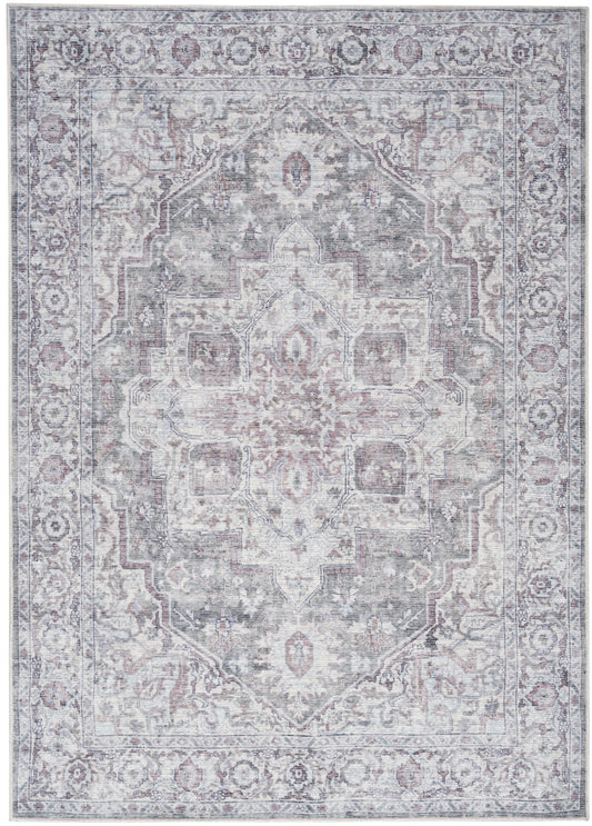 Nourison New Concept Ivory & Grey Machine Washable Rug - Main