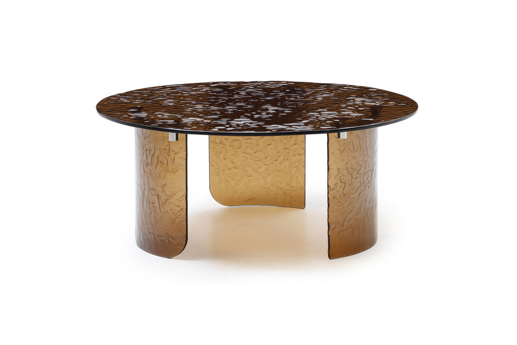 Bronze Glass Round Coffee Table image 3