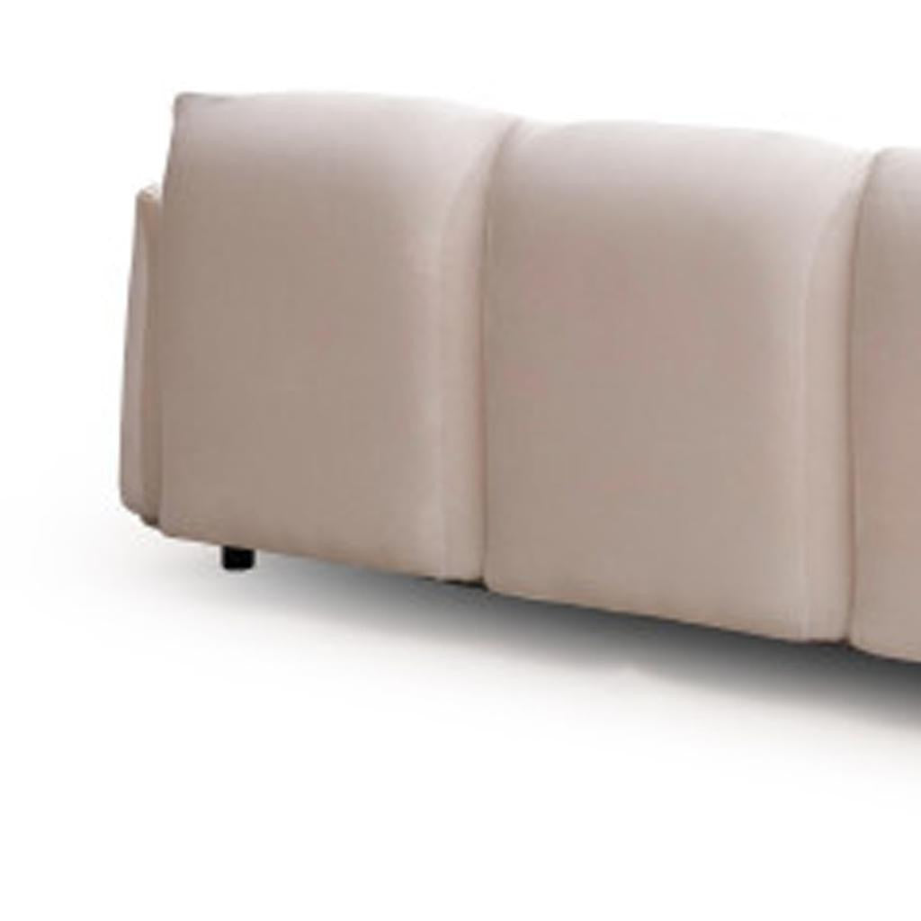 White Velvet Sofa