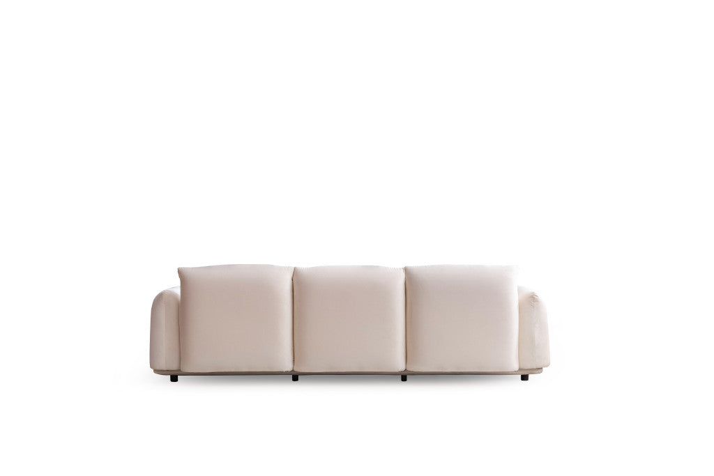 White Velvet Sofa