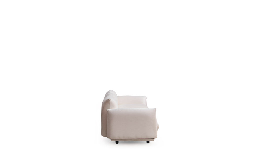 White Velvet Sofa