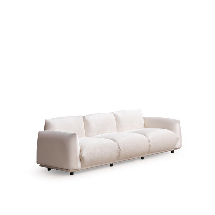 White Velvet Sofa
