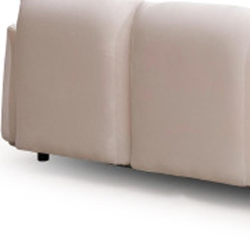 White Velvet Sofa