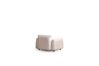 White Velvet Arm Chair