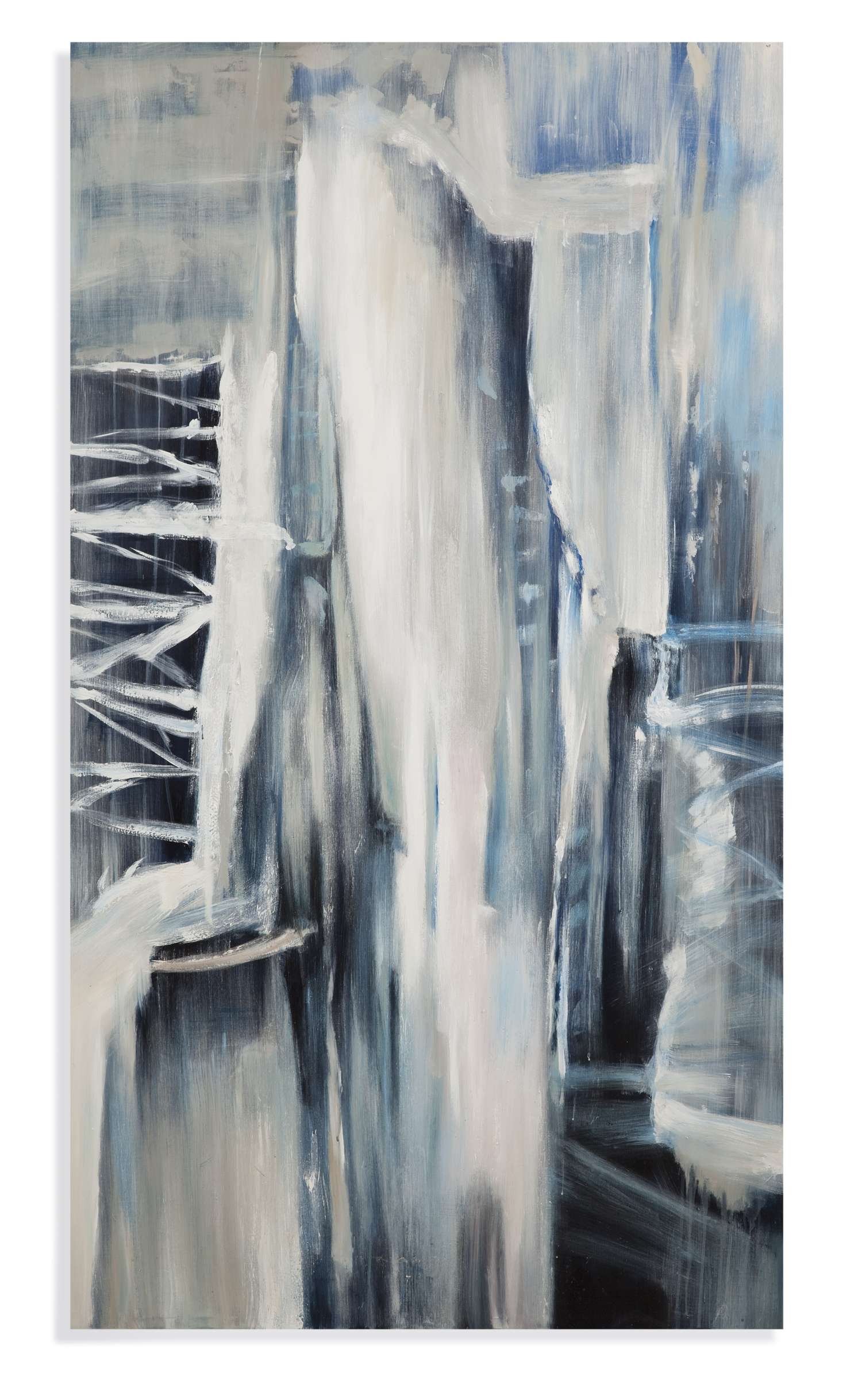 Blue Theory Canvas Art - Straight On