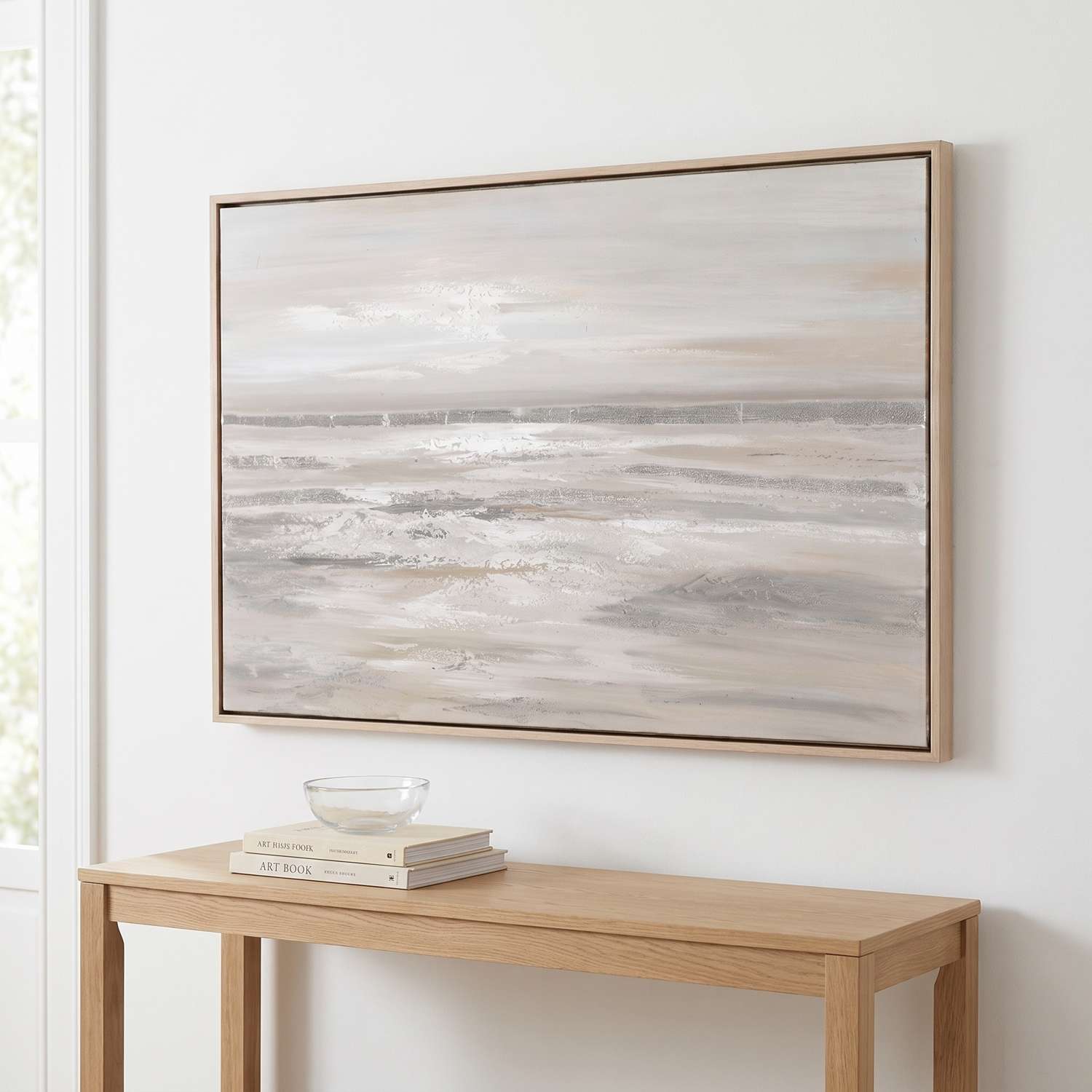 Silver Landscape Framed Canvas - Main