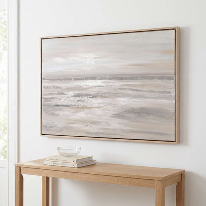 Silver Landscape Framed Canvas - Main