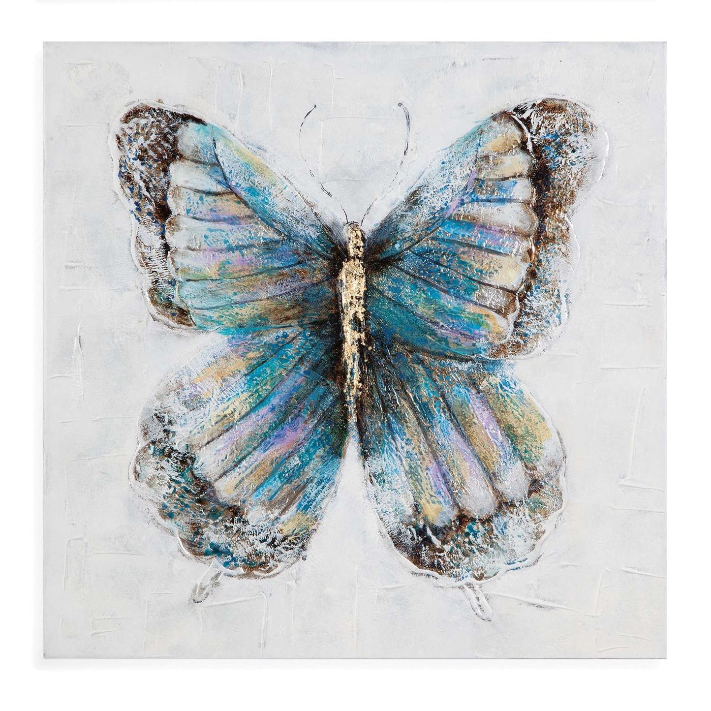 Metallic Butterflies Framed Canvas s/4 - Additional