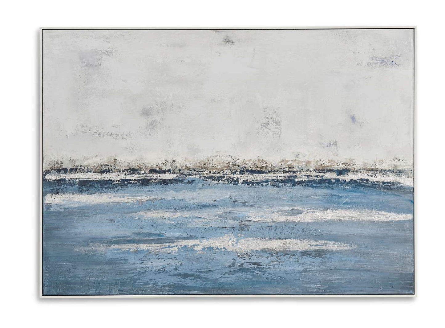 Soft Waves Framed Canvas - Straight On
