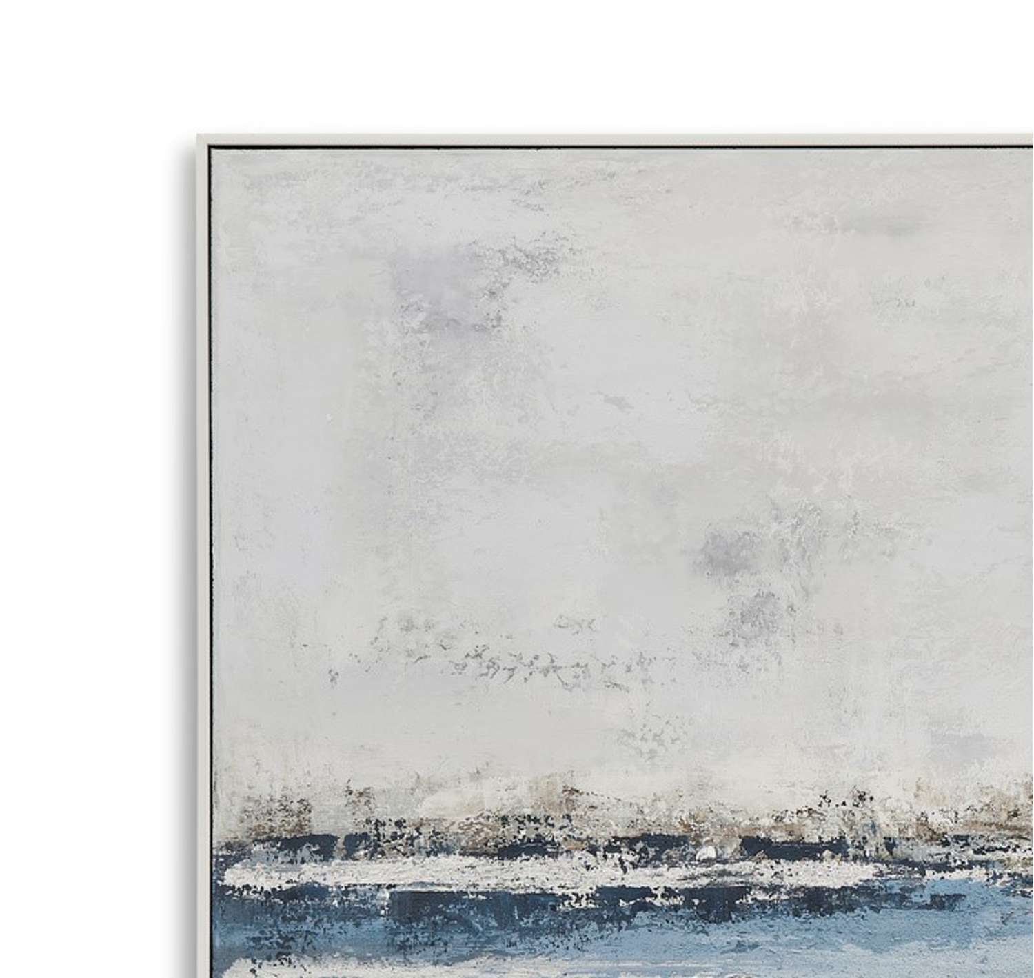 Soft Waves Framed Canvas - Detail