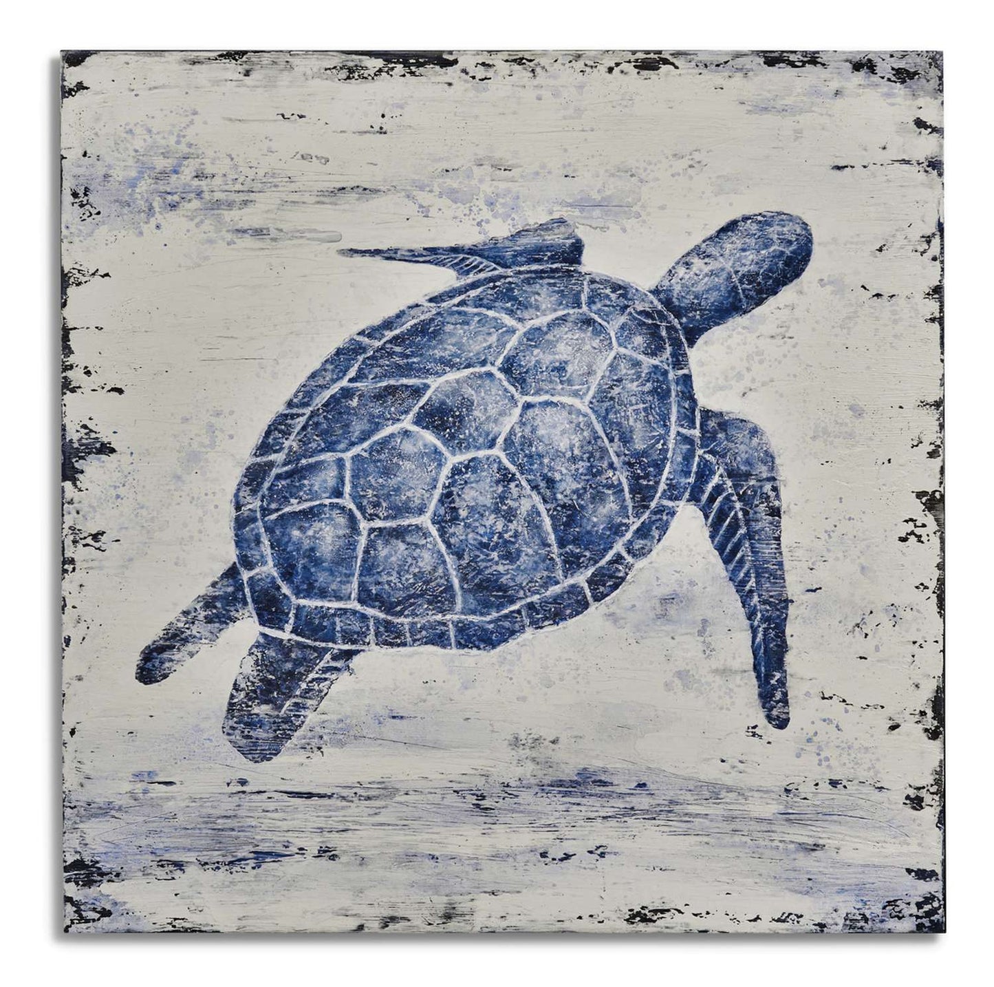 Sea Turtle Canvas Art - Straight On