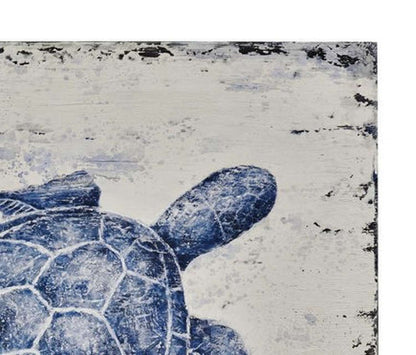 Sea Turtle Canvas Art - Detail