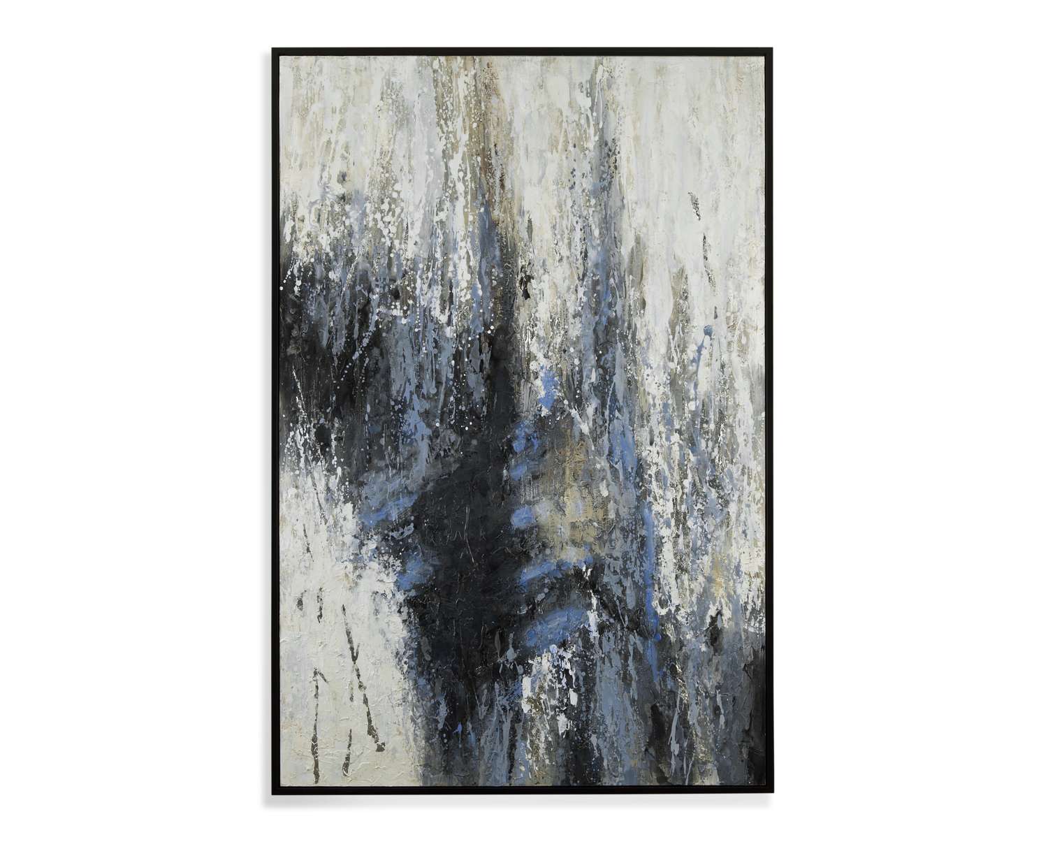 Blue Quiet Framed Canvas - Straight On