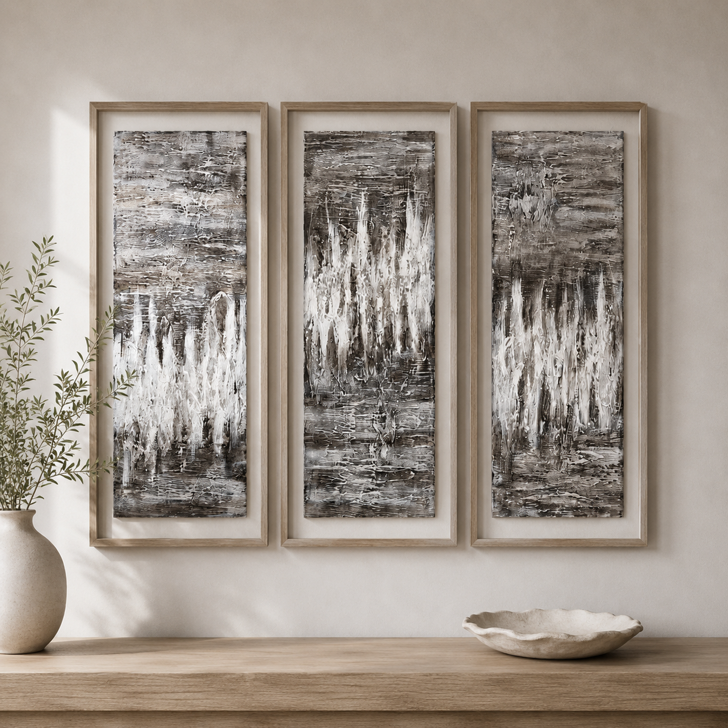 Estatic  Framed Canvas s/3 - Main