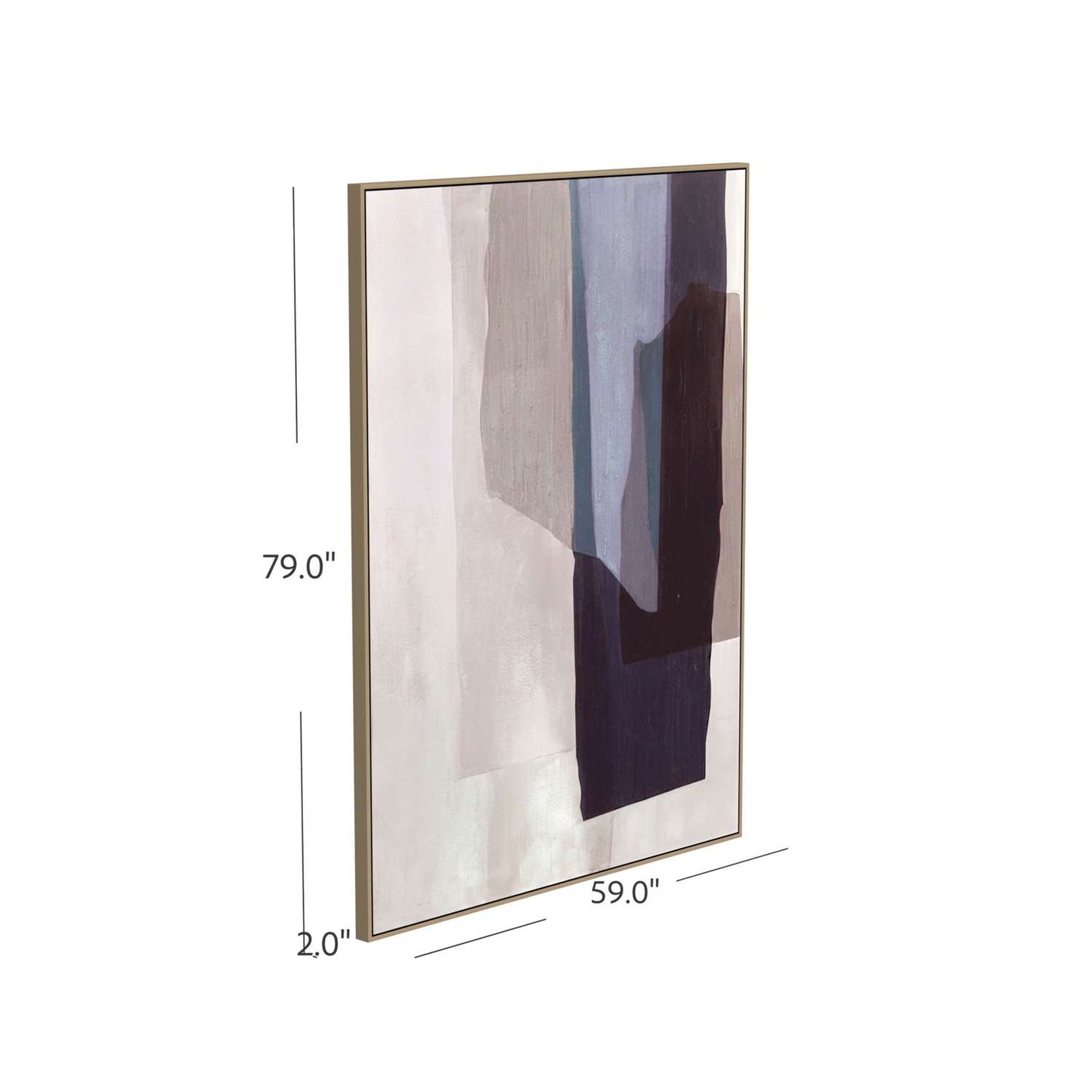 Salone Framed Canvas - Dimensional