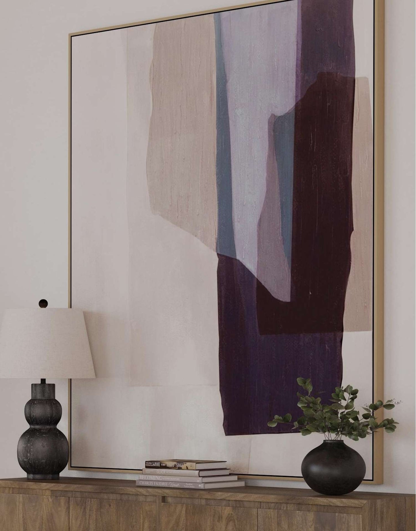 Salone Framed Canvas - Room Scene