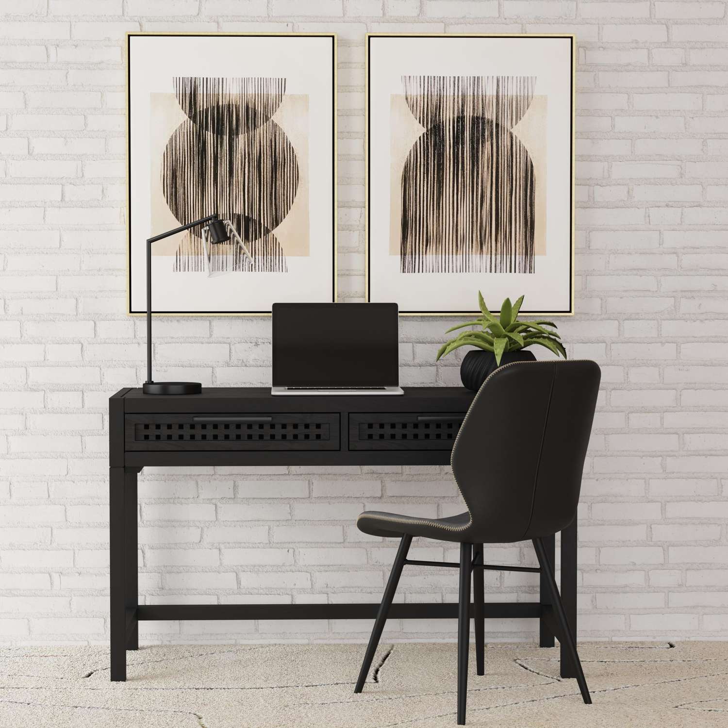 Together Framed Canvas s/2 - Room Scene