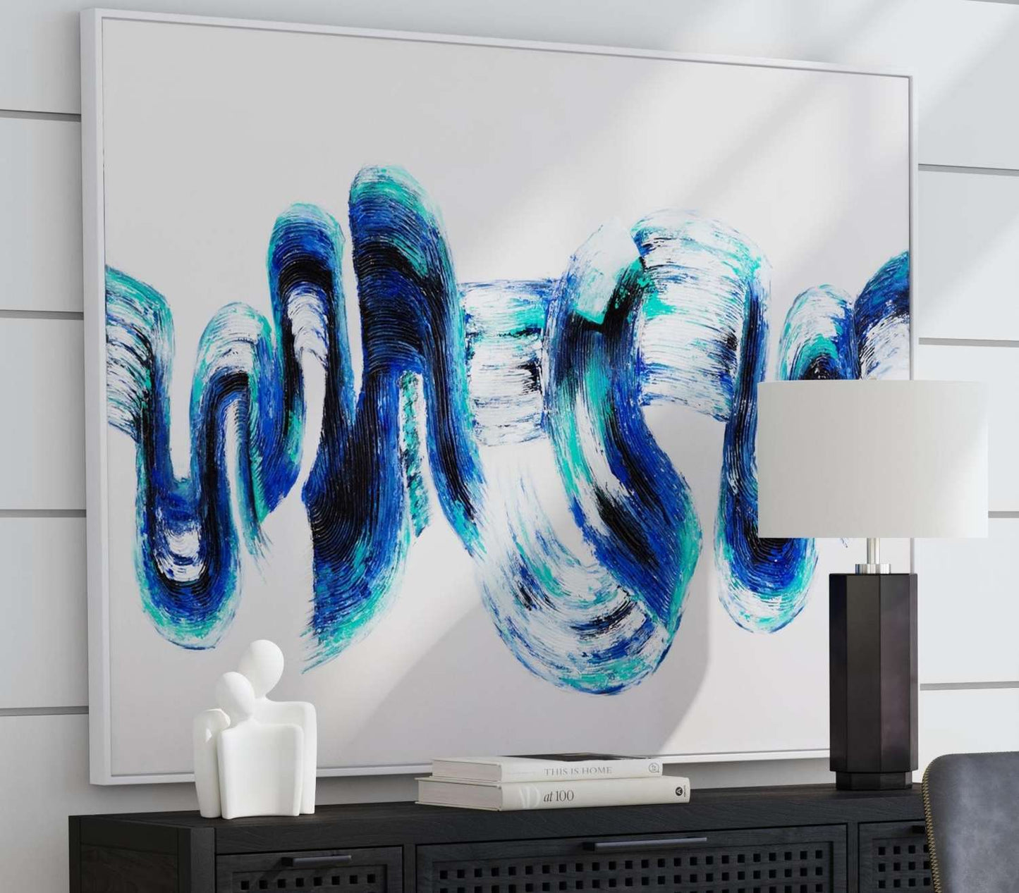 In Motion Framed Canvas - Room Scene