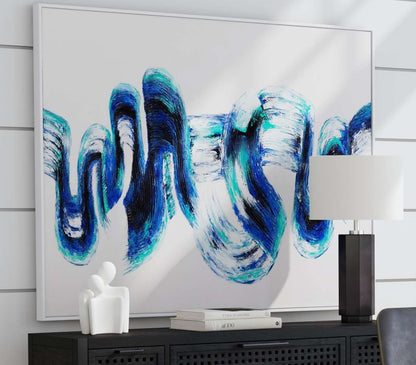 In Motion Framed Canvas - Room Scene