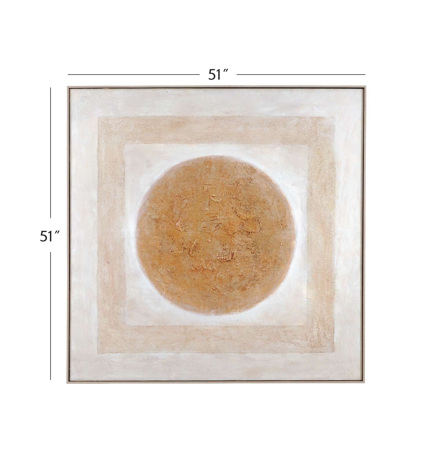 Central Framed Canvas - Dimensional