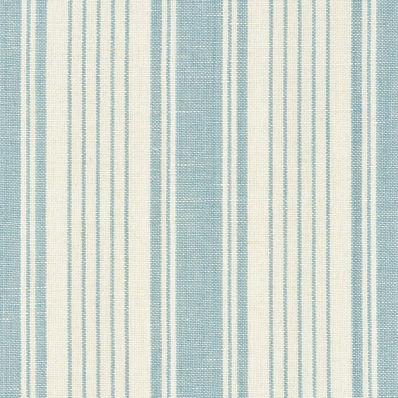 Ojai Stripe Pillow in China Blue