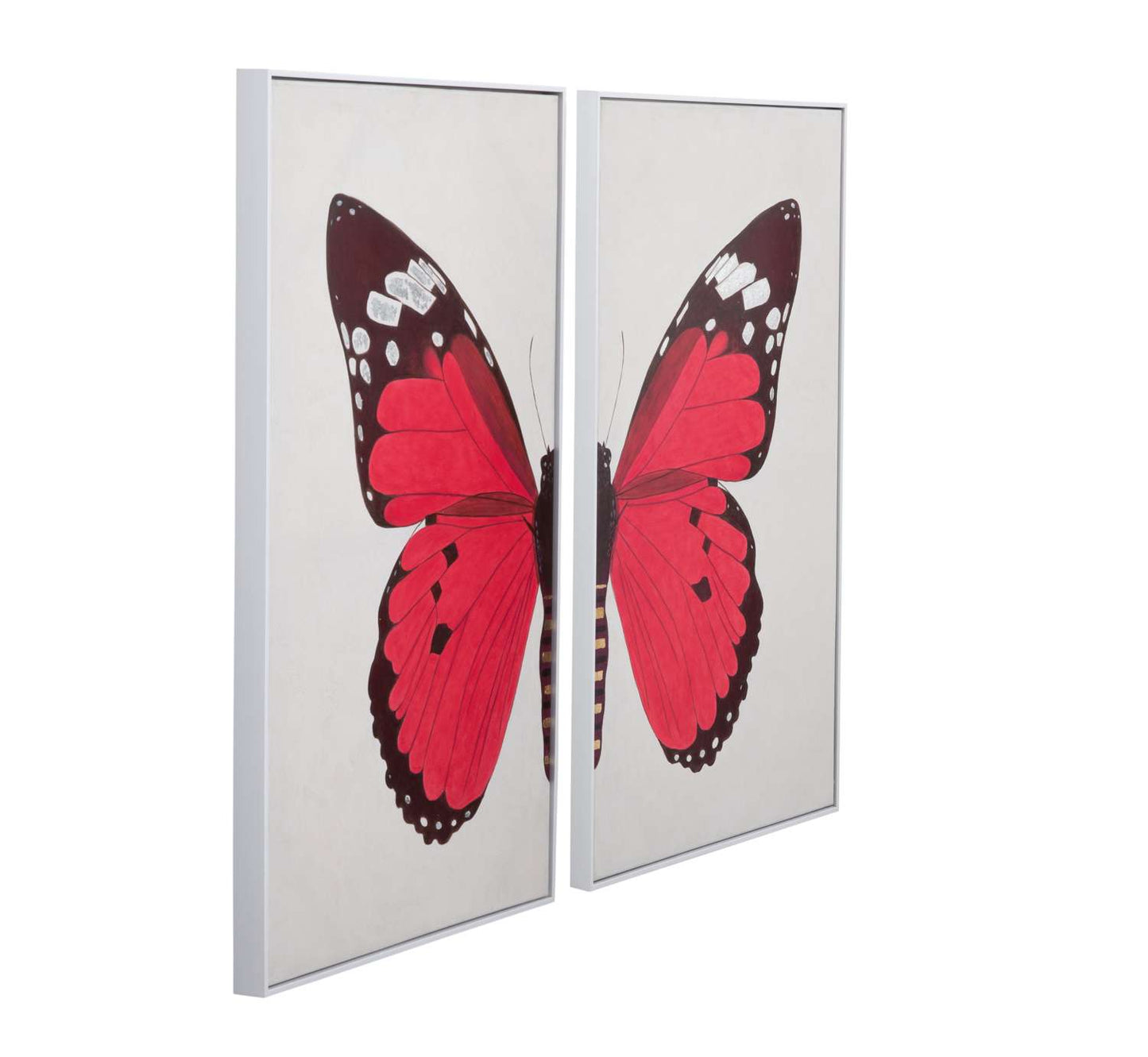 Butterfly Framed Canvas s/2 - Angle