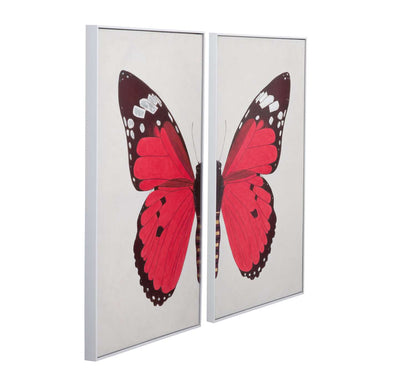 Butterfly Framed Canvas s/2 - Angle