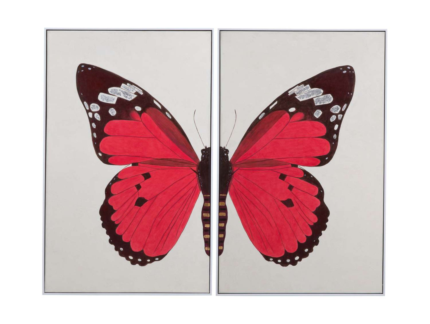 Butterfly Framed Canvas s/2 - Straight On