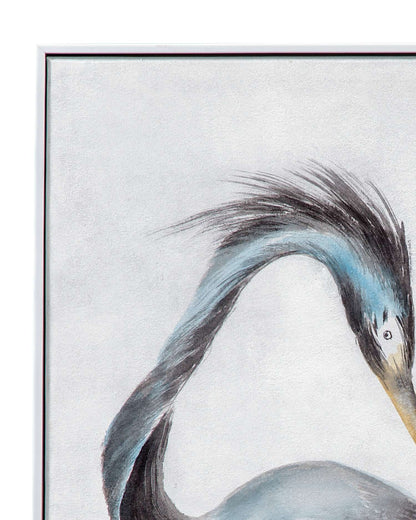 Louisiana Heron Framed Canvas - Detail