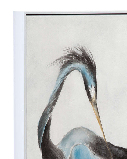 Louisiana Heron Framed Canvas - Additional